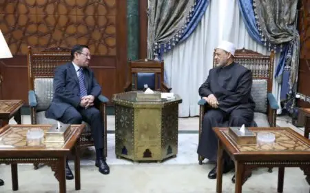 سفير موريتانيا يطلب من شيخ الأزهر زيادة المنح الدراسية المخصصة لأبناء موريتانيا للدراسة بجامعة الأزهر