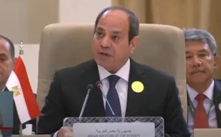 القمة العربية الإسلامية.. ما الرسائل التي وجهها الرئيس السيسي في كلمته؟