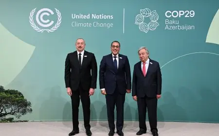 رئيس الوزراء يشارك في الجلسة الافتتاحية لقمة المناخ في «كوب 29» بأذربيجان