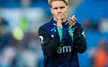 أوديغارد يغيب عن مباراتي النرويج في دوري الأمم الأوروبية