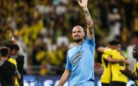 نادي الاتحاد يعلن إصابة الحارس المتألق رايكوفيتش