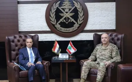 وزير الخارجية يجتمع مع قائد الجيش اللبناني