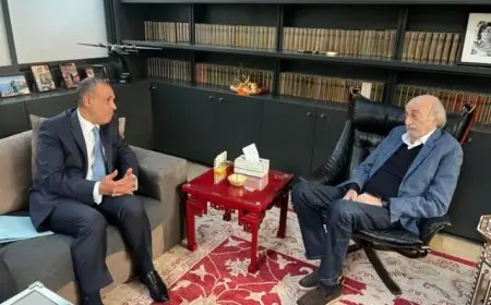 استمرارا للقاءات التي يعقدها خلال زيارته للبنان.. وزير الخارجية والهجرة يجتمع مع الزعيم الدرزي وليد جنبلاط