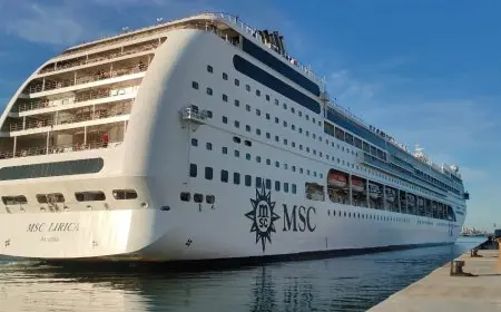 على متنها 1970 سائحًا.. ميناء الإسكندرية يستقبل السفينة «MSC LIRICA»