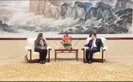 وزيرة التنمية المحلية ومحافظ الأقصر يلتقيان بأمين لجنة الحزب الشيوعي الصينى بمقاطعة سيتشوان