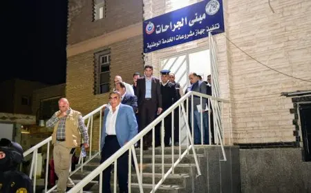 محافظ الدقهلية ومدير الأمن يصلان مستشفى المنزلة للاطمئنان على المصابين في حادث أتوبيس المطرية