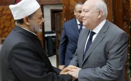 الممثل السامي للأمم المتحدة يعزي الإمام الأكبر في وفاة شقيقته