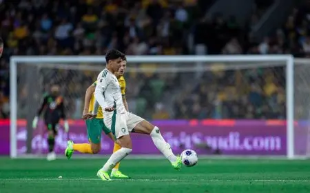 شوط أول سلبي بين السعودية وأستراليا بتصفيات كأس العالم 2026