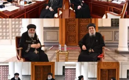 البابا تواضروس الثاني يستقبل عددا من الآباء الأساقفة