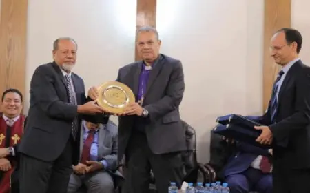 رئيس الطائفة الإنجيلية يشهد تنصيب القس سامح داود راعيًا للكنيسة الإنجيلية بالإسعاف