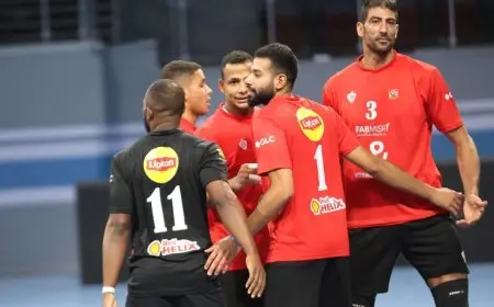 رجال طائرة الأهلي يفوز على الزهور في بطولة الدوري
