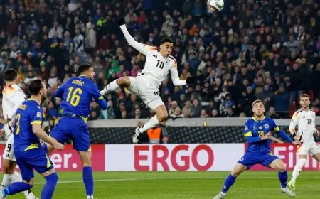 موسيالا يطير عالياً ويسجل بضربة رأس مذهلة بعد 78 ثانية