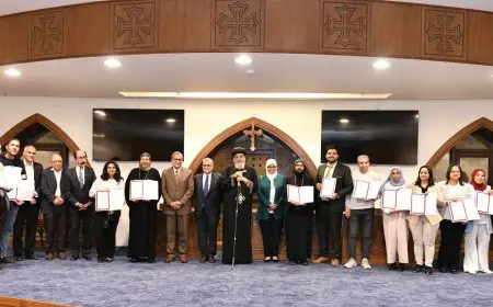 البابا تواضروس الثاني يلتقي الحاصلين على الماجستير والدكتوراه في الدراسات القبطية