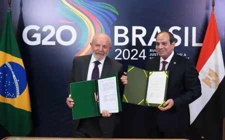 بيان مشترك لتدشين شراكة استراتيجية بين مصر والبرازيل.. تفاصيل