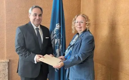 مندوب مصر الدائم لدى الأمم المتحدة والمنظمات الدولية في جنيف يقدم أوراق اعتماده
