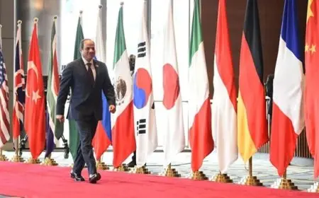 الرئيس السيسي يصل إلى مقر انعقاد قمة العشرين في البرازيل