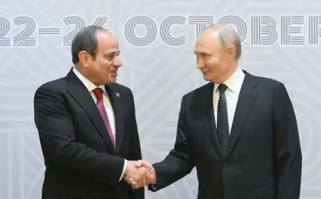 سفارة روسيا تهنئ السيسي بعيد ميلاده: نشهد يوميا تحولات مصر الإيجابية في البنية التحتية والاقتصاد