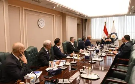 وزير البترول يبحث مع وفد شركة آي بي آر موقف أعمالها وأنشطتها في مناطق امتيازها بالصحراء الغربية