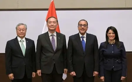 مدبولي يشهد توقيع الخطابات المتبادلة للمنحة الكورية لمشروع ربط الجامعة بالصناعة بجامعة بني سويف التكنولوجية