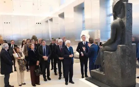 بسام راضي يشارك مع الرئيس الإيطالى احتفالية 200 عام على تأسيس المتحف المصرى في تورينو
