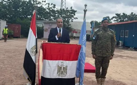 وزير الخارجية يلتقي كتيبة الشرطة المصرية المشاركة في حفظ السلام بالكونغو الديمقراطية