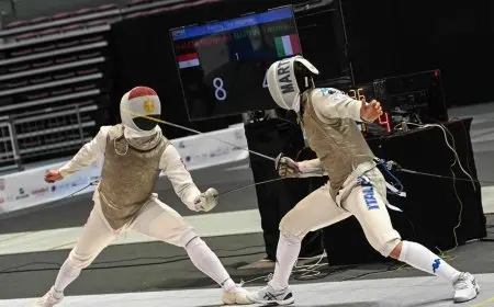 محمد حمزة يفوز ببرونزية كأس العالم لسلاح الشيش بتونس