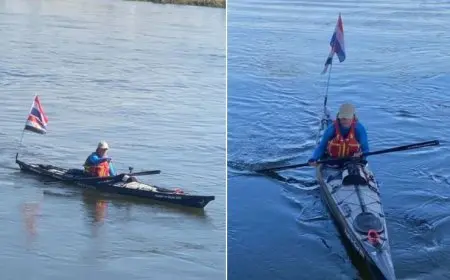 السياحة: المجدف الهولندي «روب فان دير آر» يقوم برحلة نيلية من بني سويف لـ القاهرة⁠