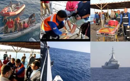 القوات البحرية تشارك في إنقاذ عدد من الأفراد بنطاق البحر الأحمر