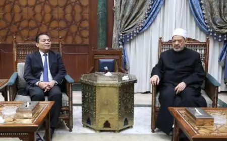 شيخ الأزهر يستقبل سفير ماليزيا لمتابعة تنفيذ بروتوكولات التعاون التي تم الاتفاق عليها