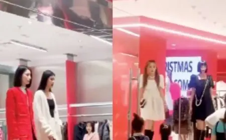 متجر أزياء يستبدل المانيكان بعارضات حقيقيات تسيرن على أجهزة المشي