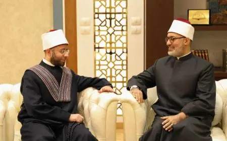 مفتي الجمهورية يستقبل وزير الأوقاف في زيارة وُدِّية لبحث التعاون المشترك