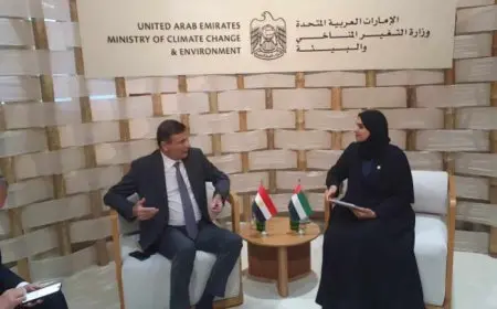 وزير الزراعة يبحث مع وزيرة التغيرات المناخية الإماراتية تعزيز التعاون في مجال الاستثمار الزراعي
