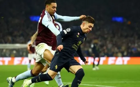 يوفنتوس ينجو بأعجوبة من الخسارة أمام أستون فيلا بدوري أبطال أوروبا