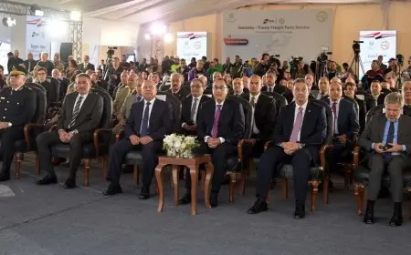رئيس الوزراء ونائبه للتنمية الصناعية يشهدان احتفالية تشغيل وإطلاق الرحلة الأولى لخط الرورو المصري- الإيطالي