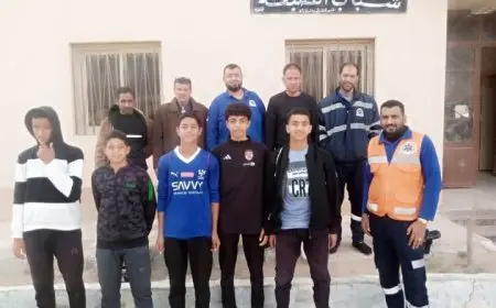 ندوات توعوية للاسعافات الأولية لإصابات الملاعب بمراكز الشباب بمطروح