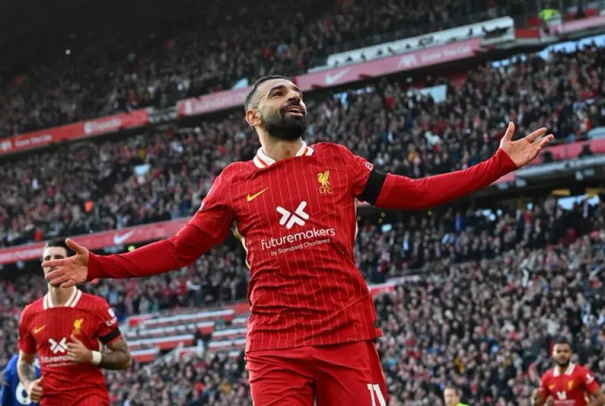 هدف محمد صلاح فى مباراة ليفربول ضد أستون فيلا