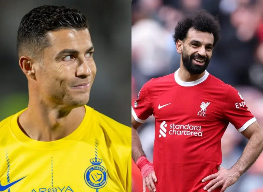 رونالدو يتواصل مع محمد صلاح لإقناعه بالانتقال للنصر السعودي