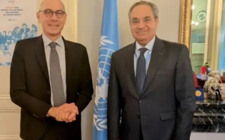 المندوب الدائم لمصر في جنيف يلتقي المفوض السامي لحقوق الإنسان