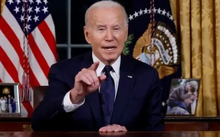 بايدن ينتقد إعلان ترامب عزمه فرض رسوم جمركية بـ25% على السلع القادمة من كندا والمكسيك