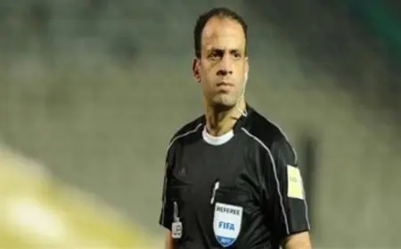 محمد الحنفي حكمًا لمباراة الأهلي والبنك في الدوري المصري