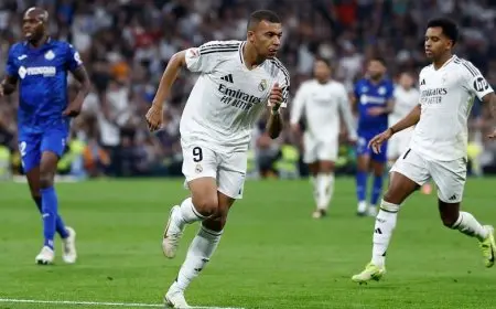 مبابي يستعيد ابتسامته مع ريال مدريد بهدف أمام خيتافي