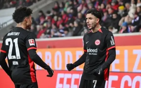 ترتيب هدافي الدوري الألماني بعد ثنائية مرموش أمام هايدينهايم