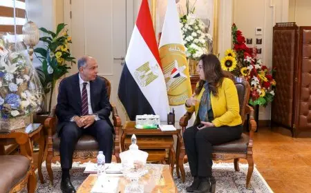 وزيرة التنمية المحلية تتابع مع محافظ المنيا برنامج تنمية الصعيد وحياة كريمة