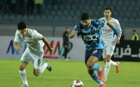 المصري البورسعيدي يرتقي لصدارة الدوري بانتصاره على بيراميدز