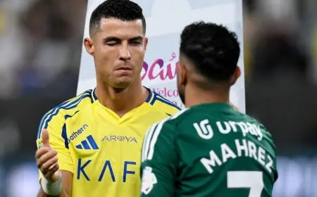 محرز: لست ميسي.. وهذا سبب عدم تنفيذ ركلات الجزاء