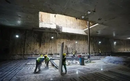 فيديو.. أحدث تصوير جوي لتنفيذ المرحلة الأولى من الخط الرابع للمترو