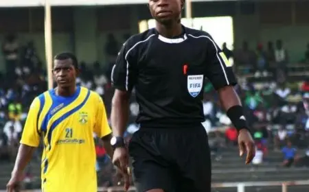 طاقم تحكيم نيجيري لمباراة المصري أمام بلاك بولز بكأس الكونفيدرالية