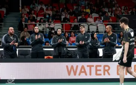 معتز عاشور: فخور بأداء منتخب تنس الطاولة في كأس العالم للفرق المختلطة بالصين