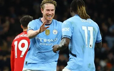 دي بروين يُعيد مانشستر سيتي للحياة ويقوده لتجاوز نوتنغهام