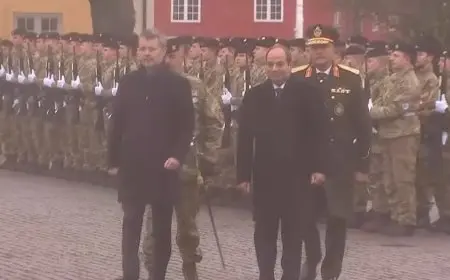 بث مباشر.. مراسم استقبال رسمية للرئيس السيسي بالدنمارك